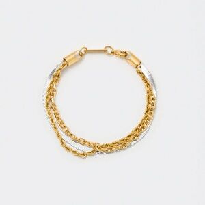 Elegant Gold and Silver Chain Bracelets